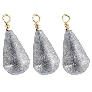 30 Pack Bass Casting Sinker Weights with Swivels