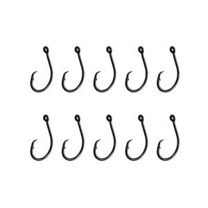 10PCS High-Carbon Steel Circle Hooks for Fishing