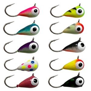 Tungsten Ice Jigs Variety Pack - 10 Pieces