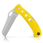 Maxam 5" Saltwater Knife with Yellow Handle