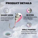 Tungsten Ice Fishing Jig Set - 6 Pieces