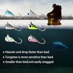 Tungsten Ice Fishing Jig Set - 6 Pieces