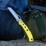 Maxam 5" Saltwater Knife with Yellow Handle