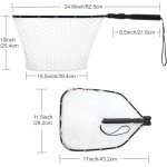 GOODCAT Soft Rubber Mesh Fly Fishing Landing Net