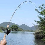 Sougayilang Ultralight Graphite Fishing Rod for Trout 2-Piece