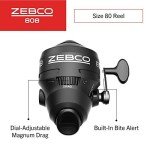 Zebco 808 Spincast Fishing Reel with 20 lb Line
