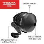 Zebco 808 Spincast Fishing Reel with 20 lb Line