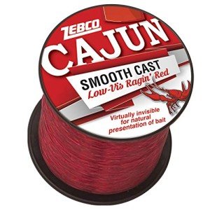 Zebco Cajun Smooth Cast Red Fishing Line 650-Yard