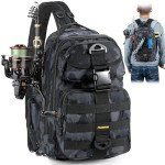 PLUSINNO Water-Resistant Fishing Backpack with Rod Holder
