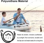 4-Pack Rod Strap Holders for Boats & Kayaks