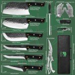 High Carbon Steel Butcher Knife Set with Shears