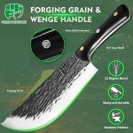 High Carbon Steel Butcher Knife Set with Shears