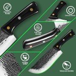 High Carbon Steel Butcher Knife Set with Shears