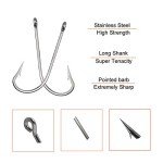 120pcs Stainless Steel J Hooks for Fishing