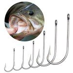 120pcs Stainless Steel J Hooks for Fishing
