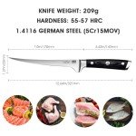 SHAN ZU 7-Inch Super Sharp Fillet Knife