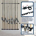 10-Rod Fishing Rod Holder for Garage Storage