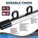 10-Rod Fishing Rod Holder for Garage Storage