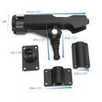 HiUmi Adjustable Fishing Rod Holder for Boats