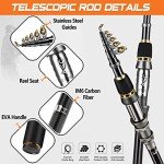 PLUSINNO Telescopic Fishing Rod and Reel Kit