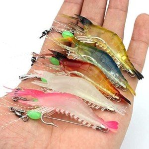 Luminous Soft Shrimp Lure Set - 5 Colors