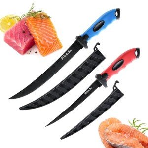 2PCS HIA Stainless Steel Fishing Fillet Knives