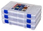 Flambeau 3-Pack Clear Tackle Boxes with Dividers