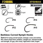 XFISHMAN Barbless Fly Hooks Assortment Pack 240