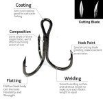Treble Hooks for Upgraded Fishing Performance
