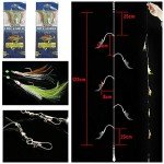 22-Pack Fishing Bait Rigs with Hooks and Lures