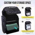 Large Water-Resistant Fishing Backpack with Rod Holders