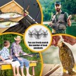 120pcs Removable Lead Split Shot Fishing Weights