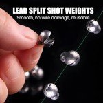 120pcs Removable Lead Split Shot Fishing Weights