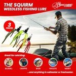 Squirm Fishing Lures - Bass Fishing Kit (3 Pack)