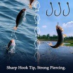 10PCS High-Carbon Circle Hooks for Freshwater & Saltwater