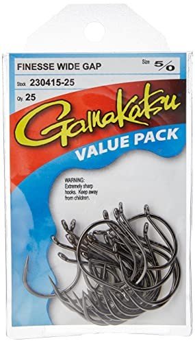 Gamakatsu Finesse Wide Gap Hooks - 25 Pack