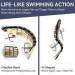 3PCS Multi-Jointed Bass Fishing Lures Set