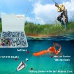 161-Piece Worm Fishing Sinker Weights Kit