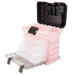 Pink Tackle Box Organizer with 4 Compartments