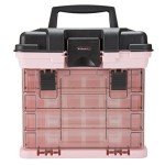Pink Tackle Box Organizer with 4 Compartments