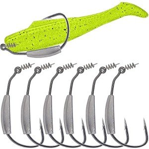 Weighted Swimbait Hooks for Soft Plastic Lures