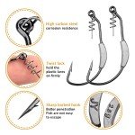 THKFISH 30-Pack Weighted Swimbait Fishing Hooks