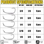 Weighted Swimbait Hooks for Soft Plastic Lures