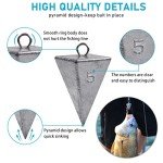 Pyramid Sinkers for Surf Fishing, 6pcs (2oz)