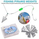 Pyramid Sinkers for Surf Fishing, 6pcs (2oz)