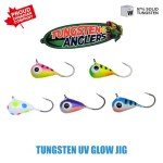 97% Pure Tungsten Ice Fishing Jigs - 5-Pack
