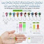 Lucky Fishing Tungsten Ice Jigs - Glow in Dark
