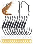 Live Shrimp Fishing Hooks - Premium Carbon Steel