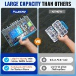 472PCS Waterproof Fishing Tackle Kit for Bass Trout