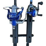 Wall Mounted Fishing Rod Holder Rack (2 Poles)